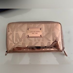 Michael Kors chrome wallet